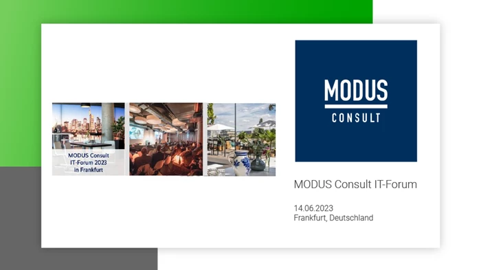 MODUS Consult IT-Forum
