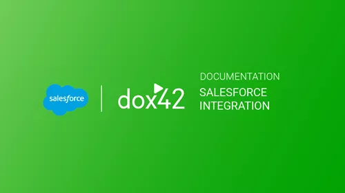 dox42 SalesForce Integration | Dokumentation