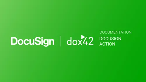 dox42 DocuSign Action Documentation