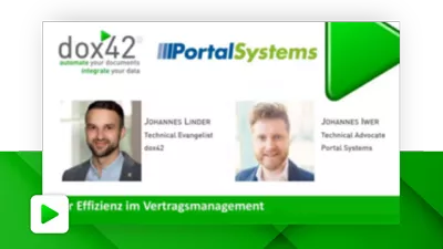 Mehr Effizienz im Vertragsmanagement - schnell und einfach mit pscContract und dox42 Mehr Effizienz im Vertragsmanagement - schnell und einfach mit pscContract und dox42