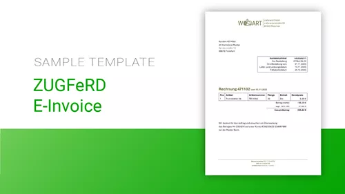 ZUGFeRD E-Invoice |  Level: Advanced ZUGFeRD E-Invoice |  Level: Advanced
