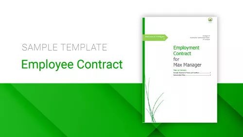 Employee Contract  |  Level: First-time user Employee Contract  |  Level: First-time user