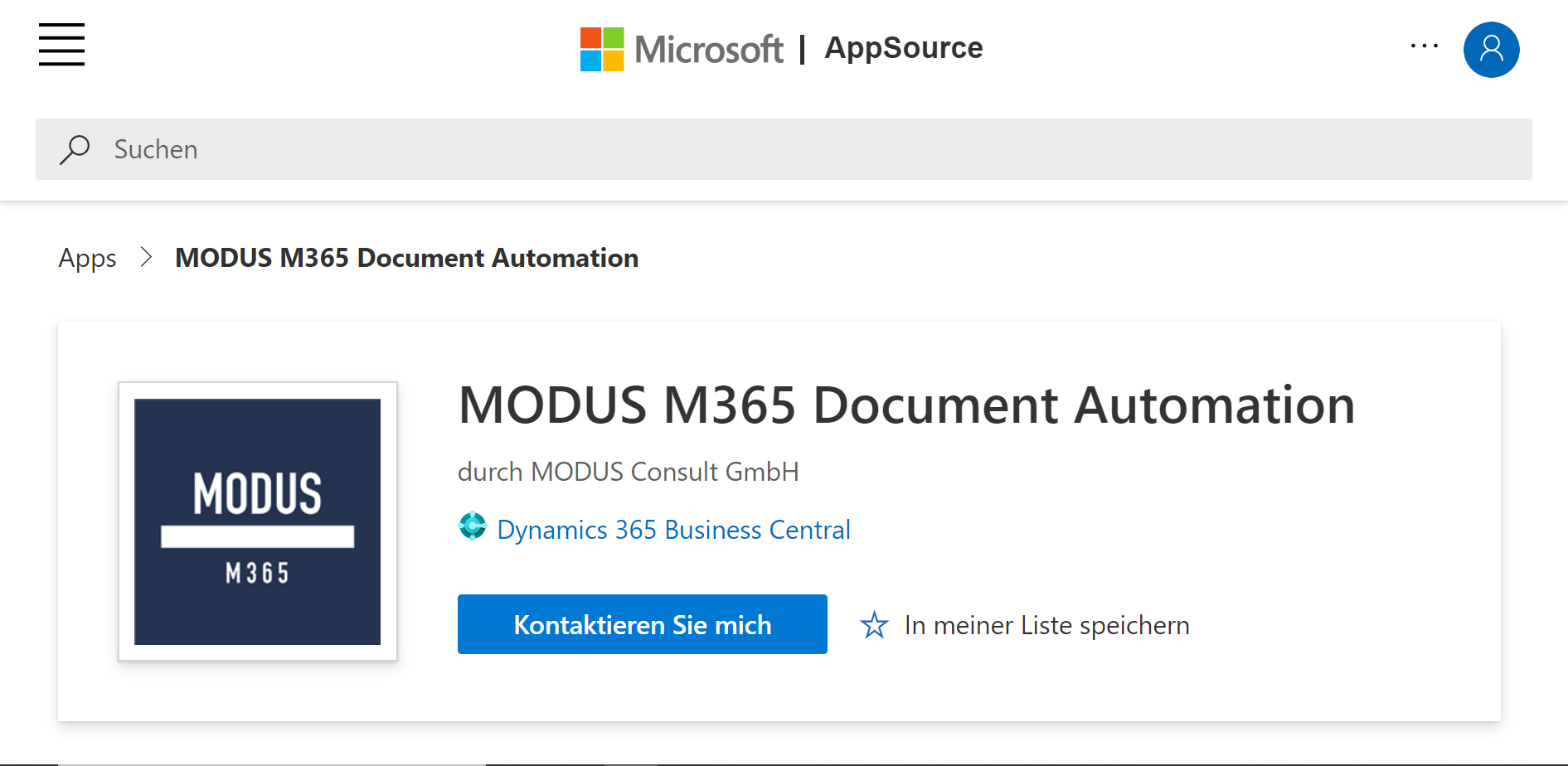 dox42 in der Cloud: Dynamics 365 for Business Central Online in der Microsoft AppSource