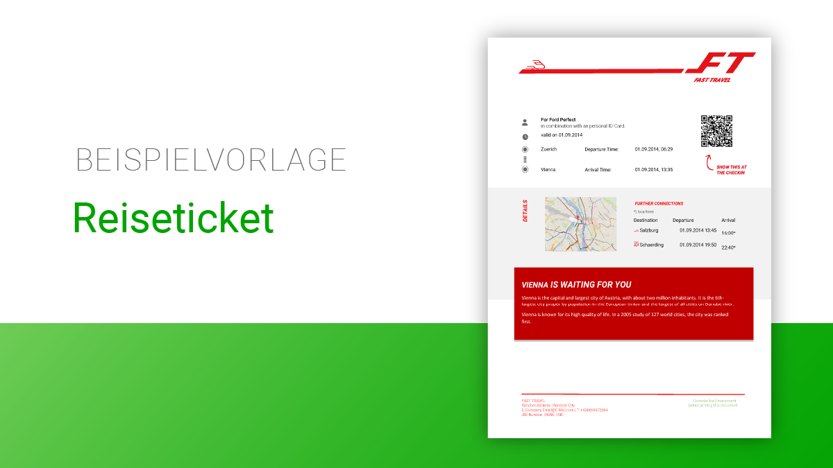 Reiseticket  |  Level: Einsteiger