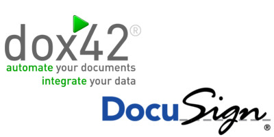 Logos DocuSign und dox42