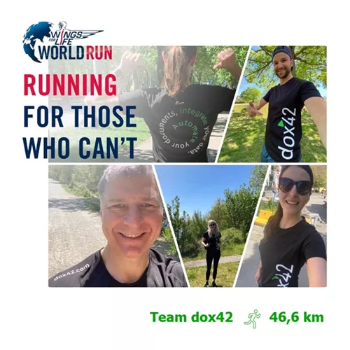 Proud of our team running at yesterday’s virtual Wings For Life World Run
