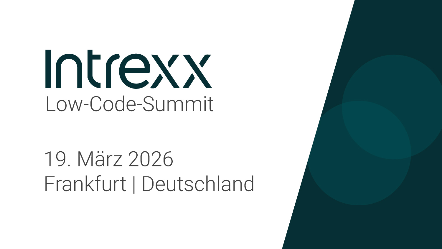 Intrexx Low Code Summit 2026