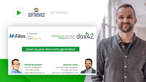 Level up your document generation with dox42 & M-Files Level up your document generation with dox42 & M-Files