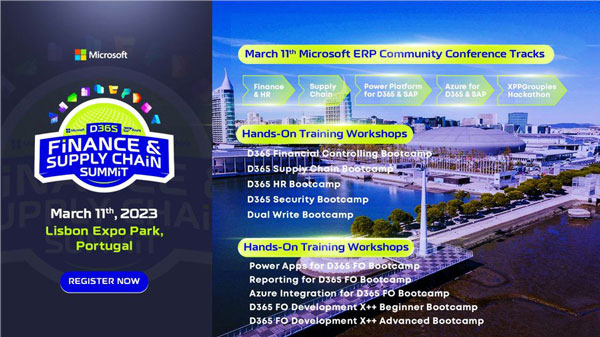 D365 Finance & Supply Chain Summit| 3/11/2023