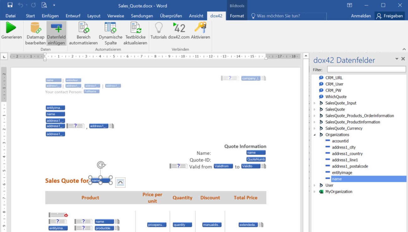 Vorlagen Design in Microsoft Office