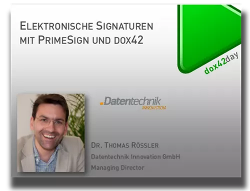 Elektronische Signaturen mit PrimeSign und dox42 