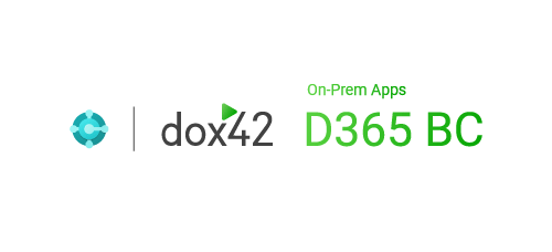dox42 D365 BC On-Prem Apps