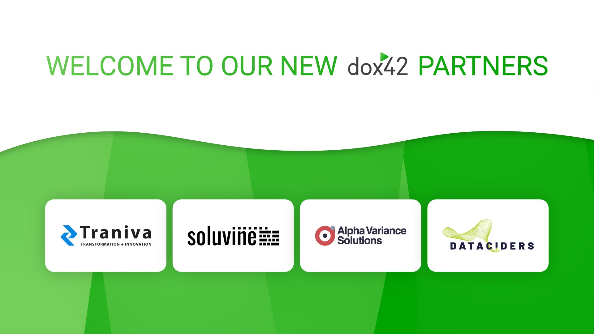 Welcoming four new partners to the dox42 network