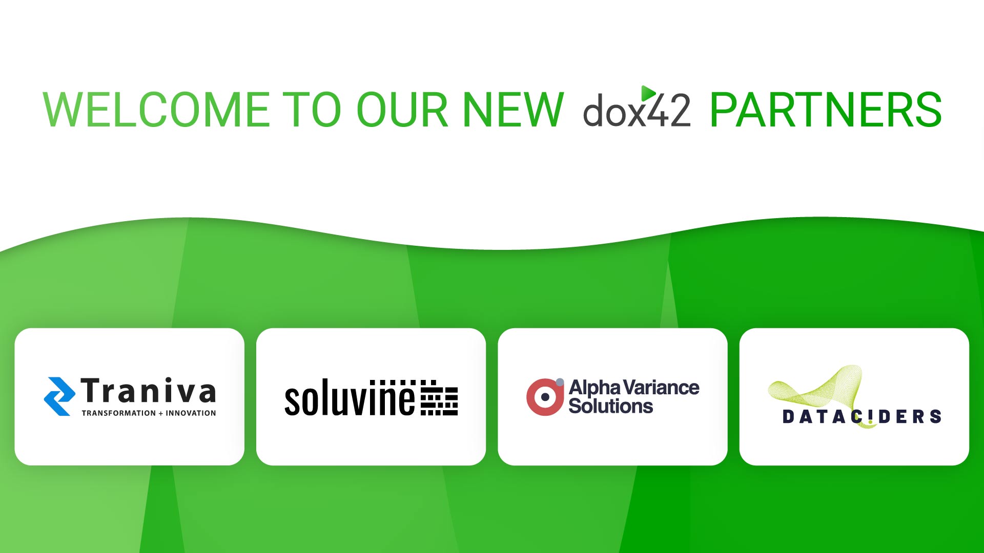 Welcoming four new partners to the dox42 network