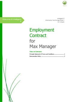 employment contract sample template